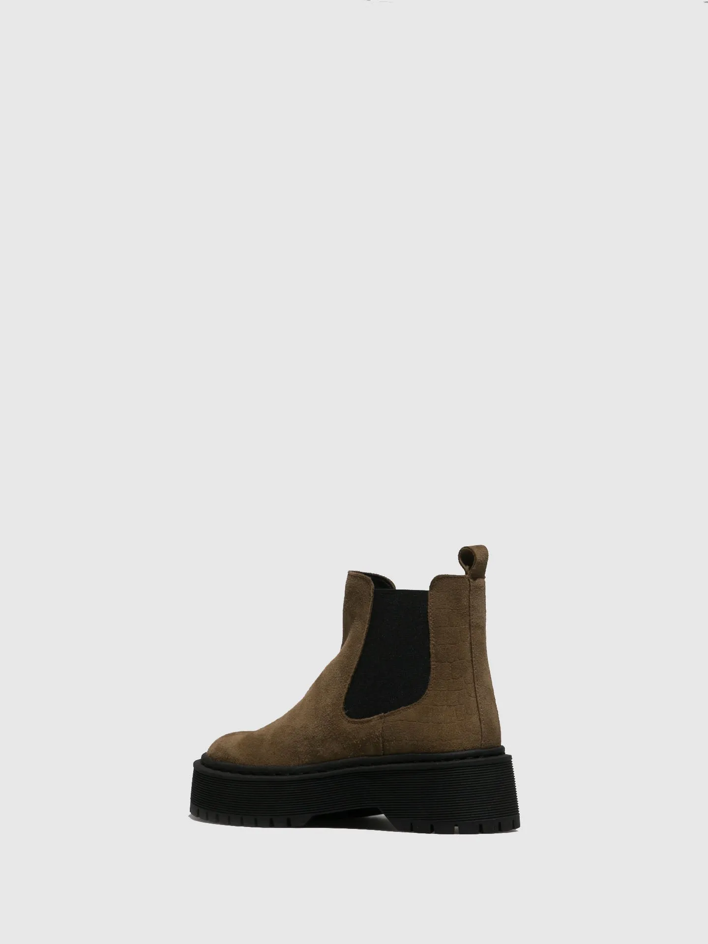Taupe Elasticated Ankle Boots