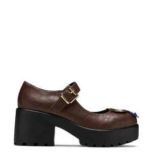 Tira Mary Jane Shoes - ‘Shapechanger Edition’-Brown-Size 8-Clearance