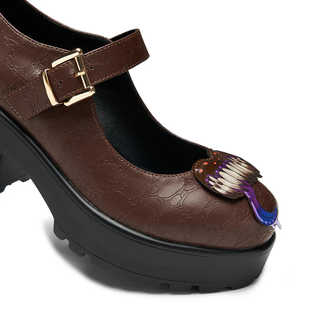 Tira Mary Jane Shoes - ‘Shapechanger Edition’-Brown-Size 8-Clearance