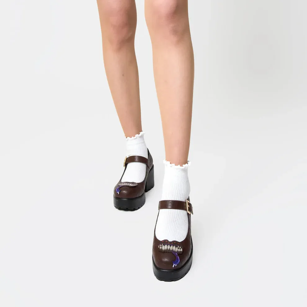 Tira Mary Jane Shoes - ‘Shapechanger Edition’-Brown-Size 8-Clearance