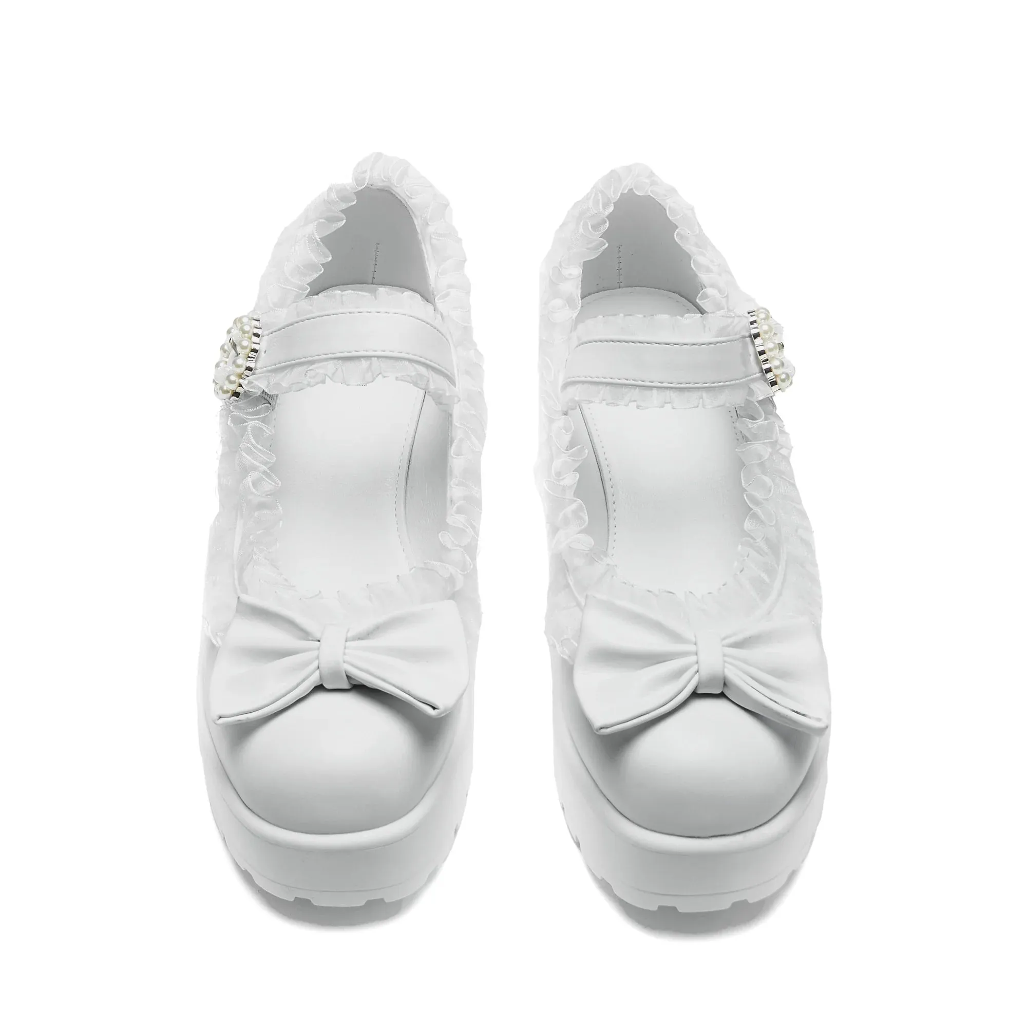 Tira Ruffle Mary Janes ‘ Porcelain Delights Edition’-Size 9-Clearance