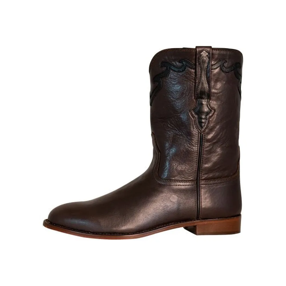 TuffRider Men's El Paso Leather Embroidered Round Toe Western Boots