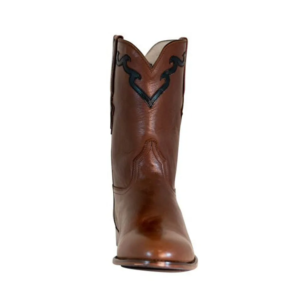 TuffRider Men's El Paso Leather Embroidered Round Toe Western Boots