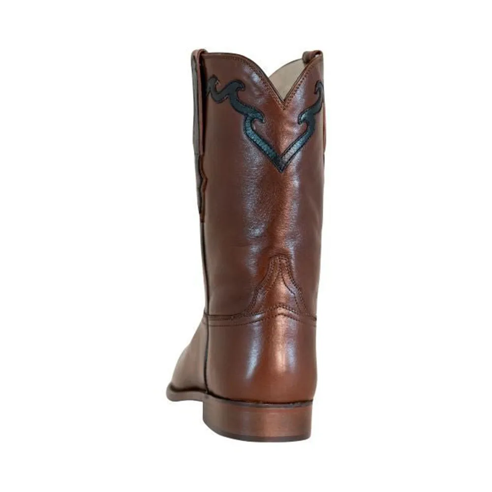TuffRider Men's El Paso Leather Embroidered Round Toe Western Boots