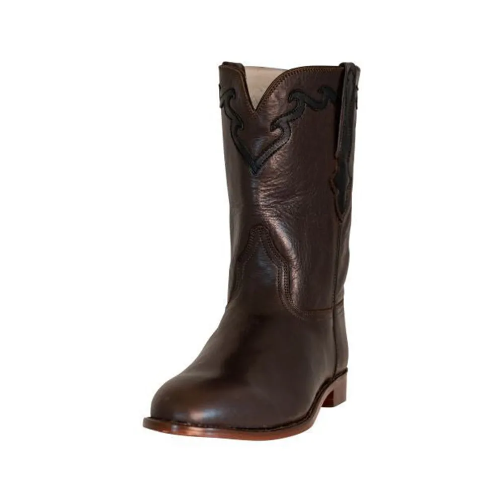 TuffRider Men's El Paso Leather Embroidered Round Toe Western Boots