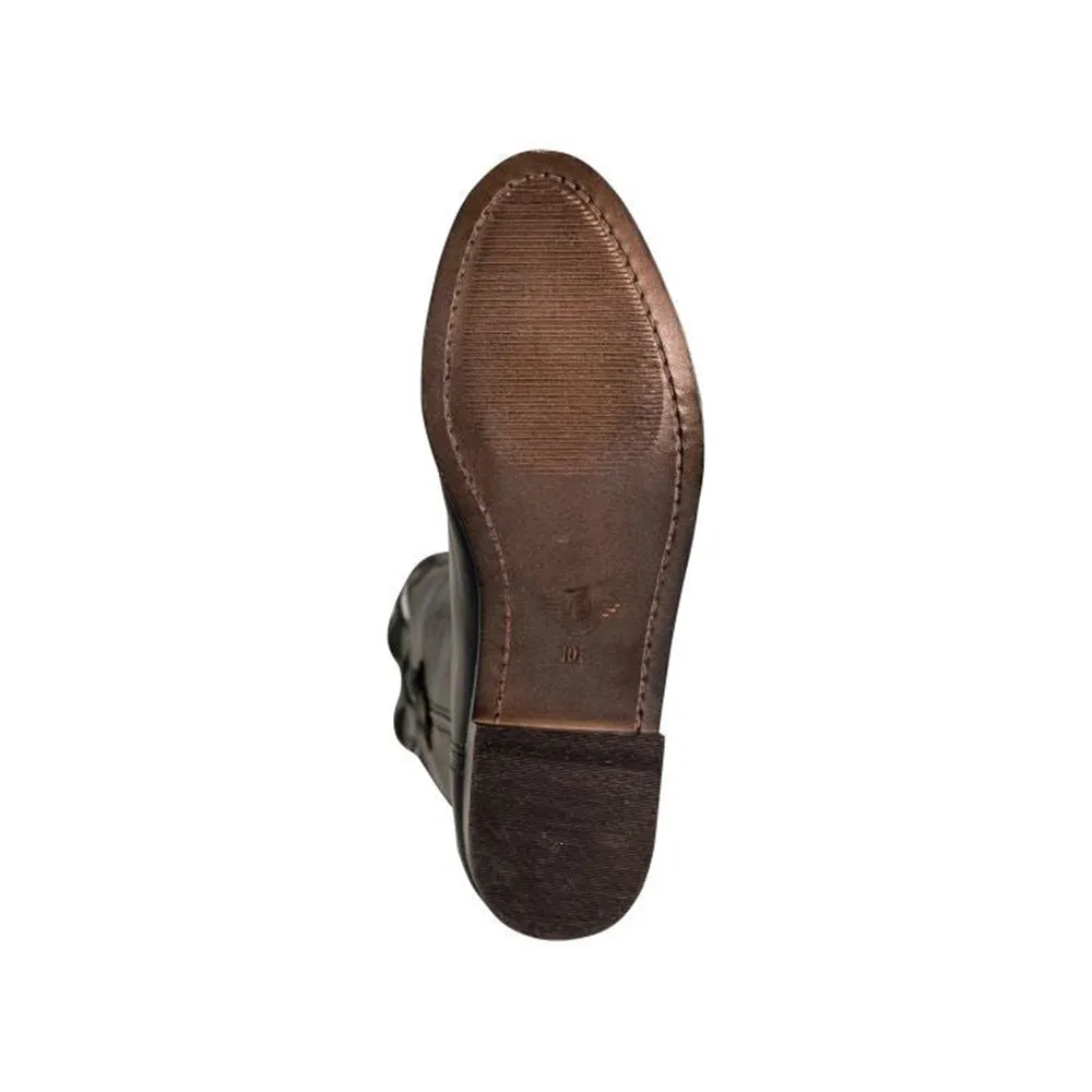 TuffRider Men's El Paso Leather Embroidered Round Toe Western Boots