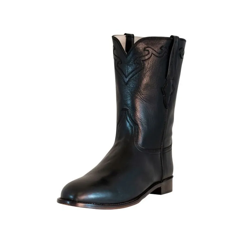 TuffRider Men's El Paso Leather Embroidered Round Toe Western Boots