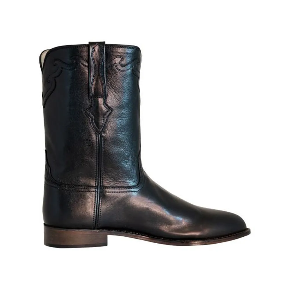 TuffRider Men's El Paso Leather Embroidered Round Toe Western Boots
