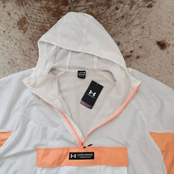 Under Armour RUSH Women's Infrared Anorak Reflective Jacket Size S NEW
