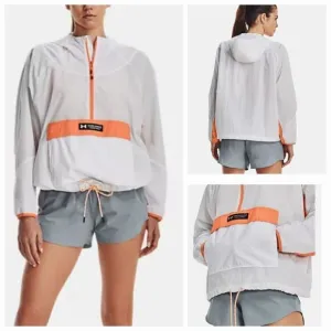 Under Armour RUSH Women's Infrared Anorak Reflective Jacket Size S NEW