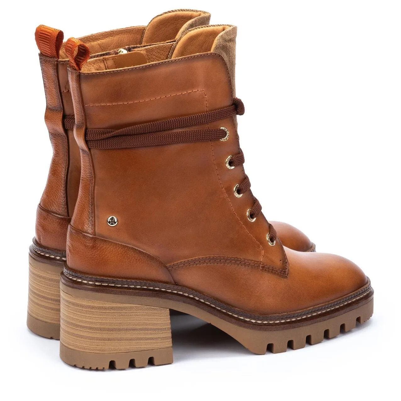 'Valladolid' women's lace-zip boot - Brown