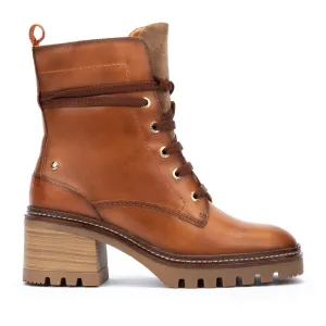 'Valladolid' women's lace-zip boot - Brown