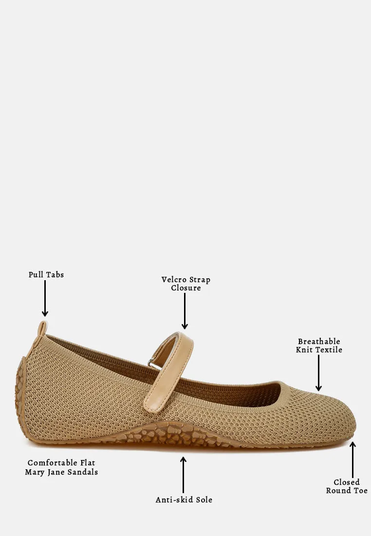 Velcro Strap Mary Jane Sandals by RUW