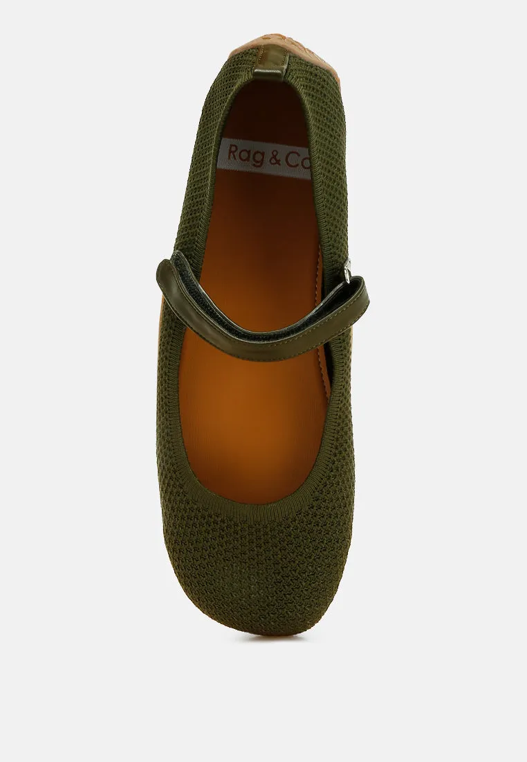 Velcro Strap Mary Jane Sandals by RUW