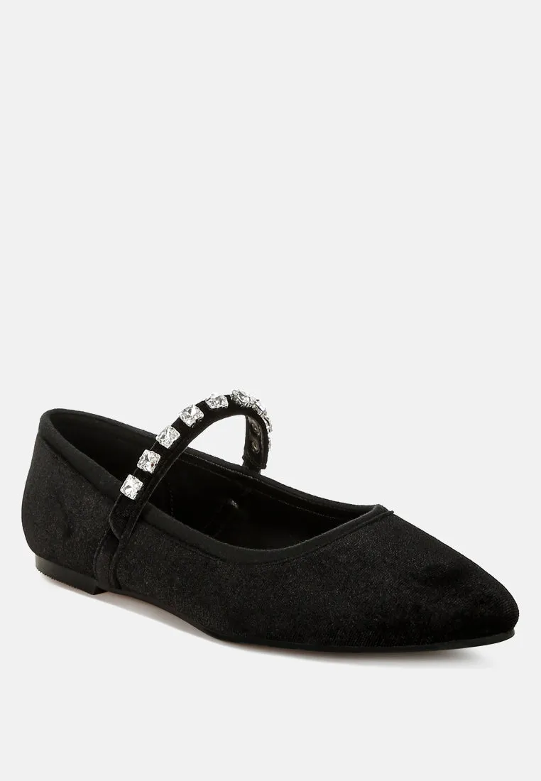 Velvet Mary Jane Ballerinas By RAG