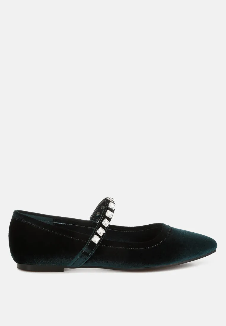 Velvet Mary Jane Ballerinas By RAG