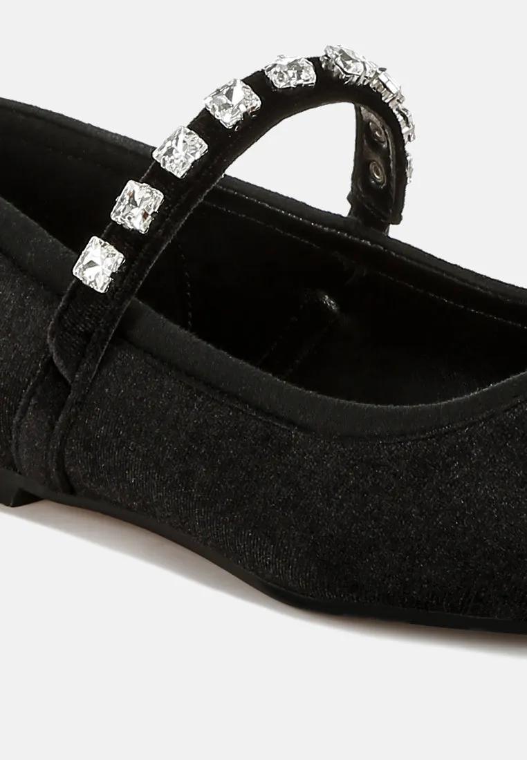 Velvet Mary Jane Ballerinas By RAG