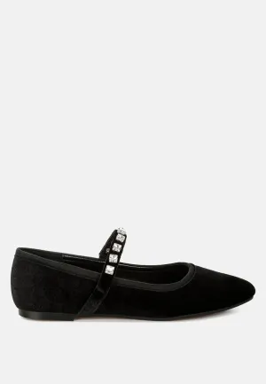 Velvet Mary Jane Ballerinas By RAG