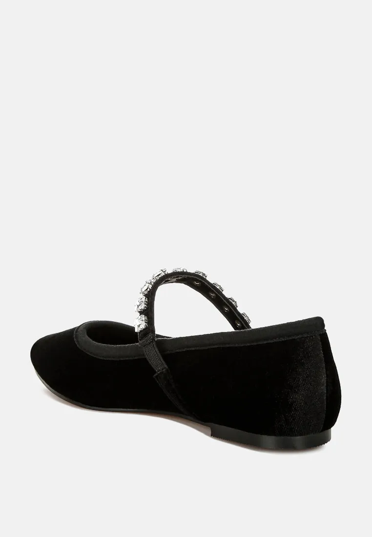 Velvet Mary Jane Ballerinas By RAG