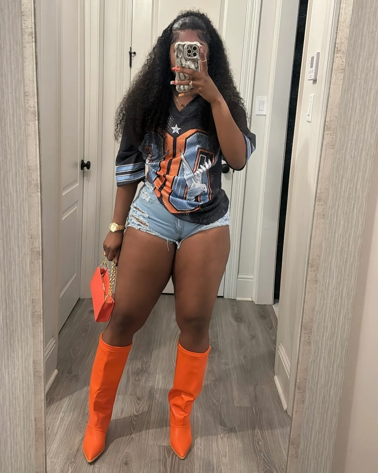 Vibrant Graphic Short Sleeve Oversized T-Shirt