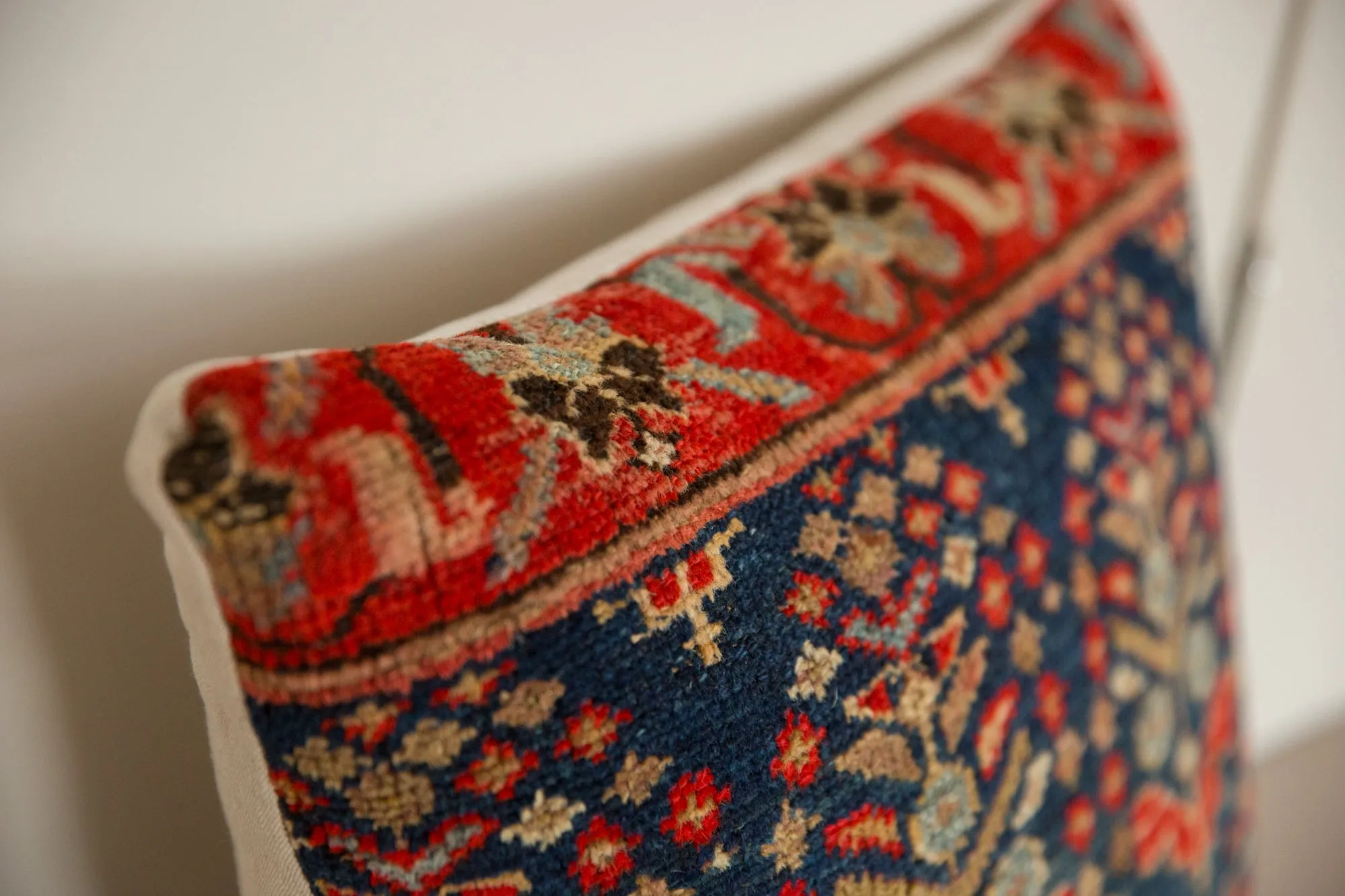 Vintage Rug Fragment Throw Pillow