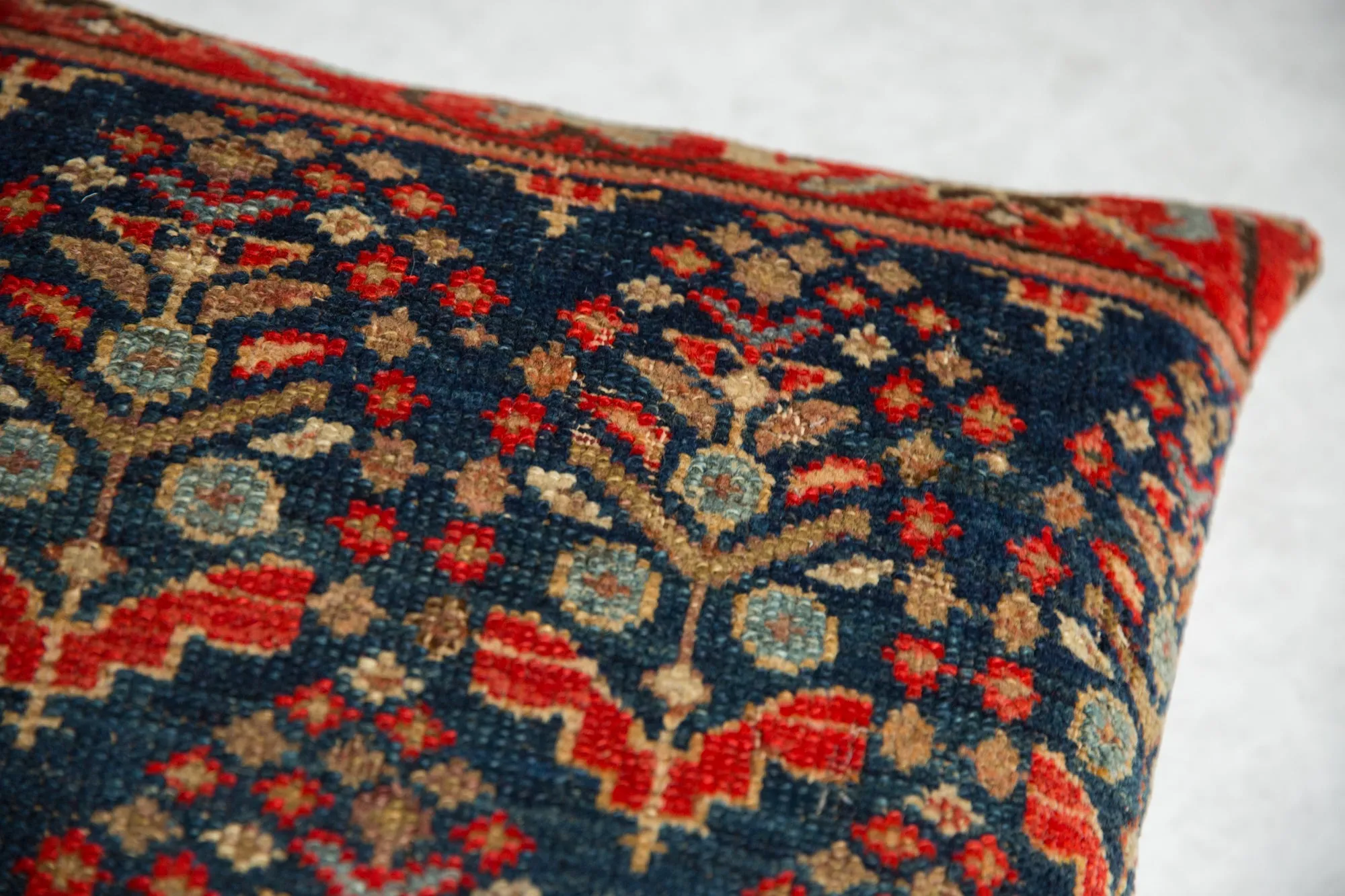 Vintage Rug Fragment Throw Pillow