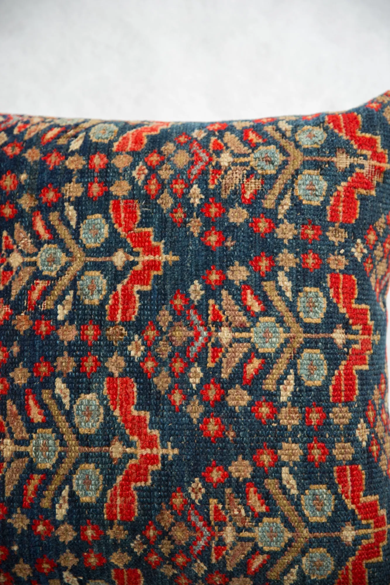 Vintage Rug Fragment Throw Pillow