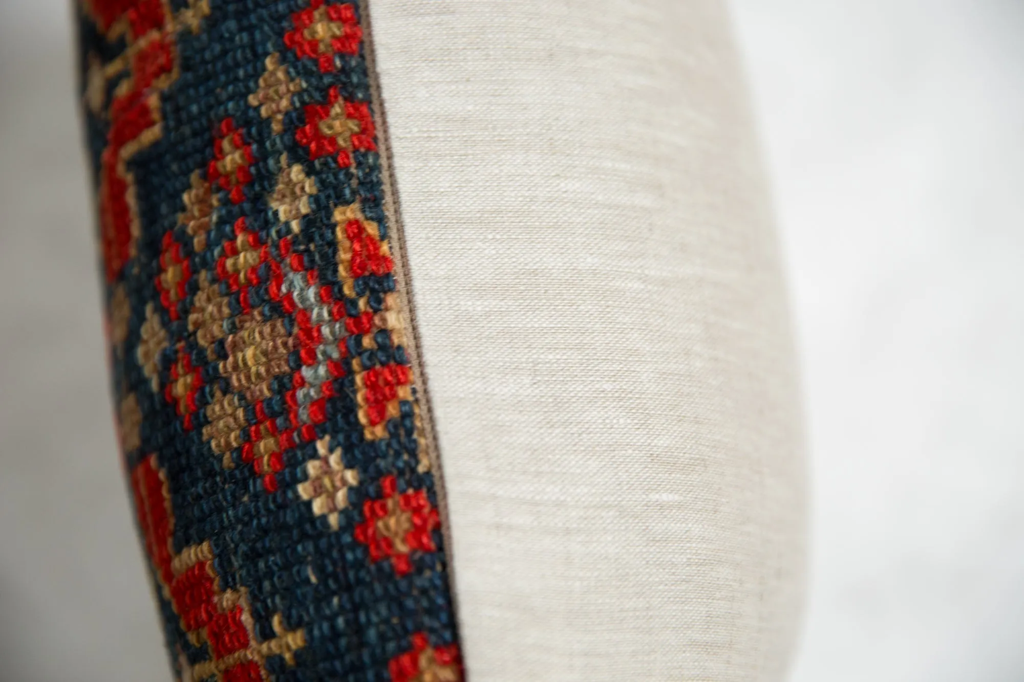 Vintage Rug Fragment Throw Pillow
