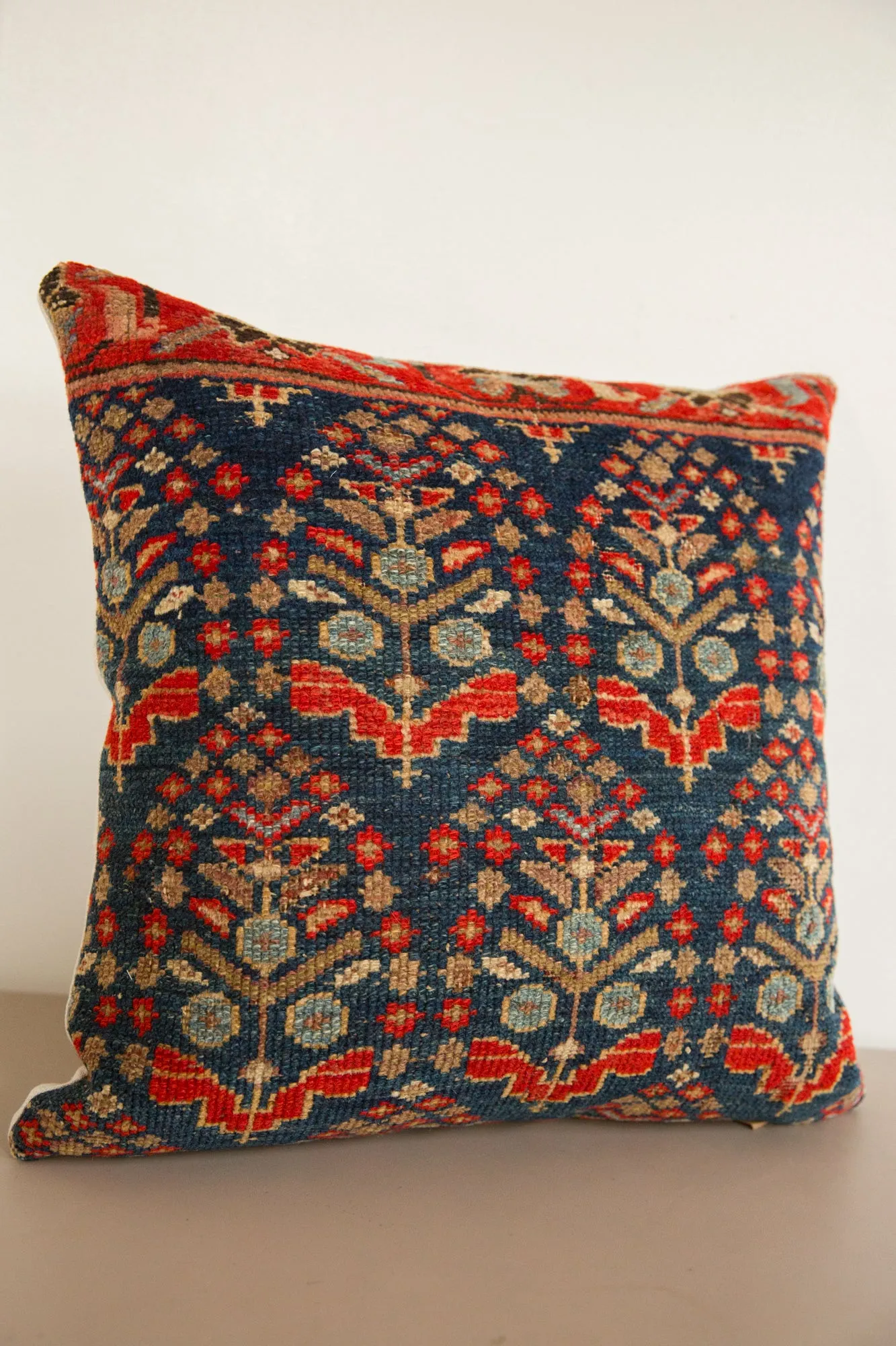 Vintage Rug Fragment Throw Pillow