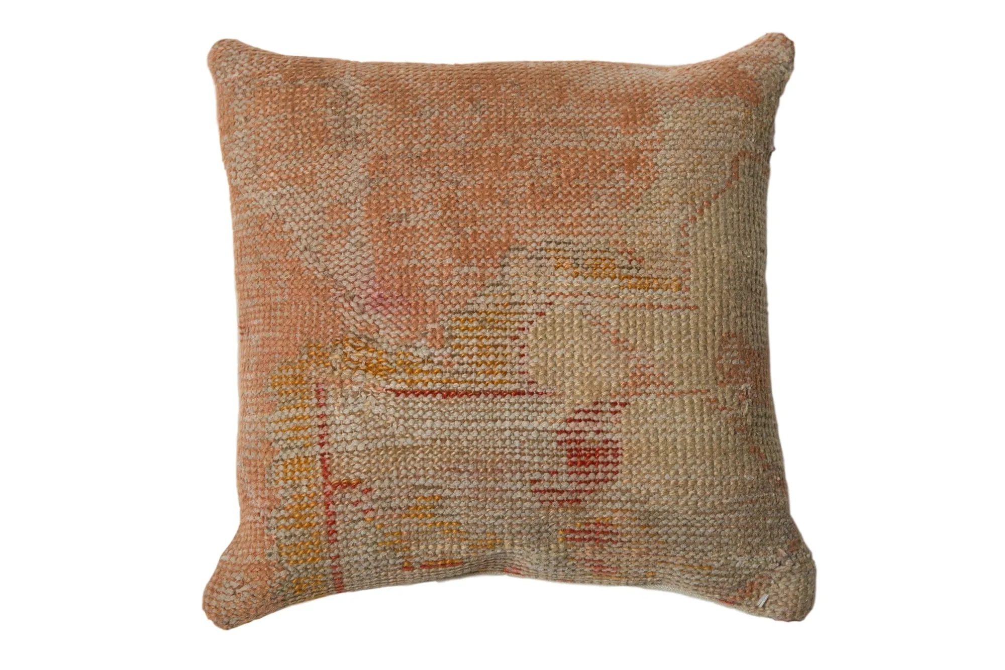 Vintage Turkish Rug Fragment Throw Pillow