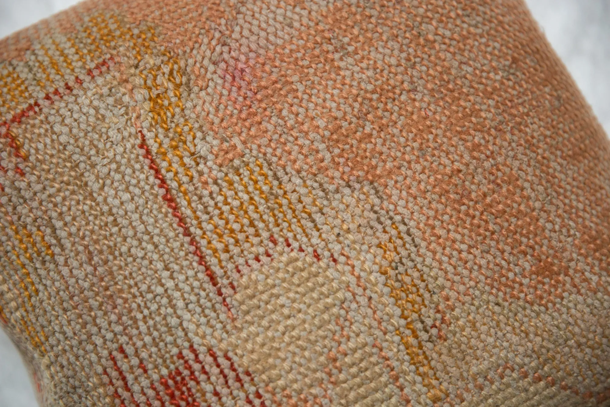 Vintage Turkish Rug Fragment Throw Pillow