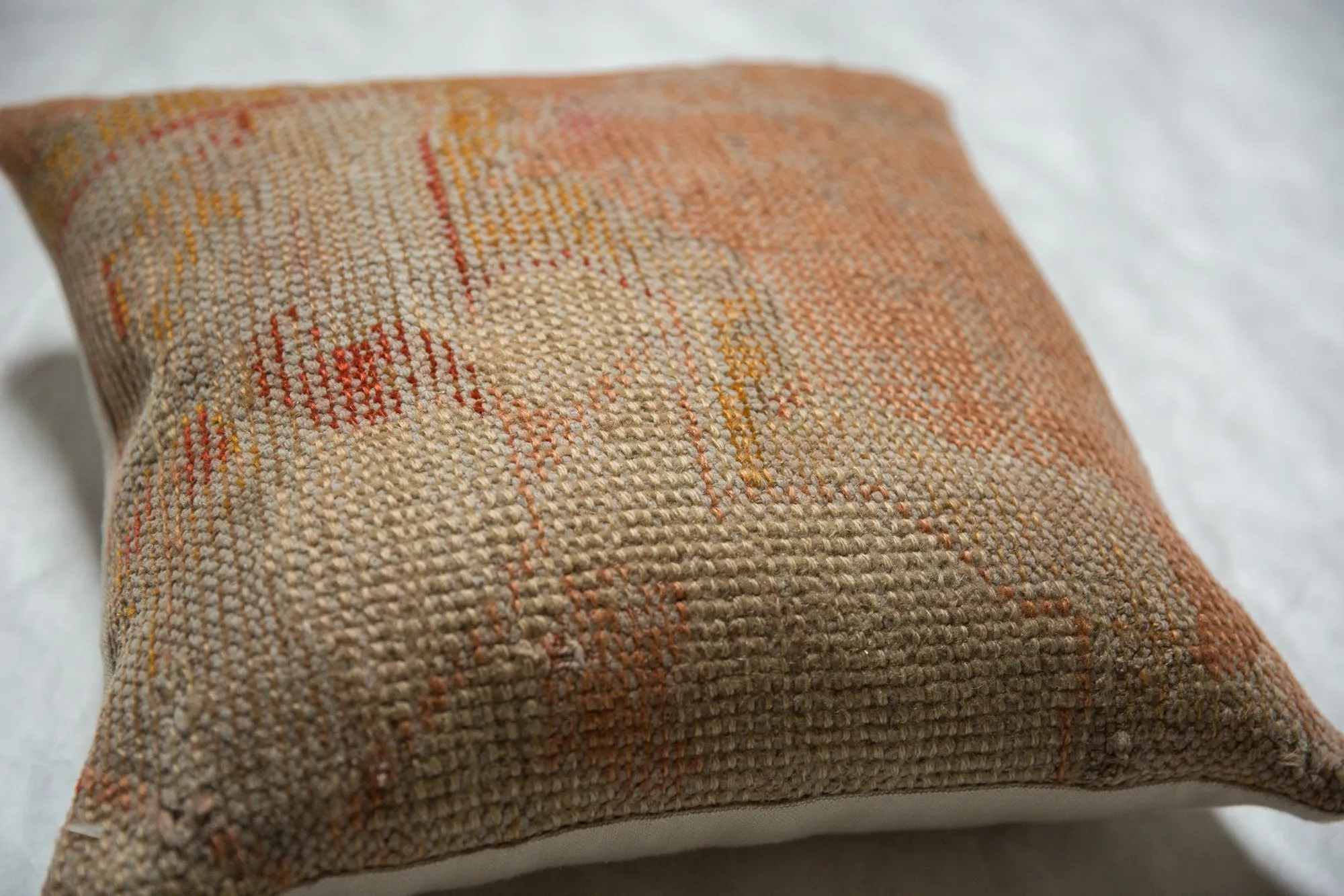 Vintage Turkish Rug Fragment Throw Pillow