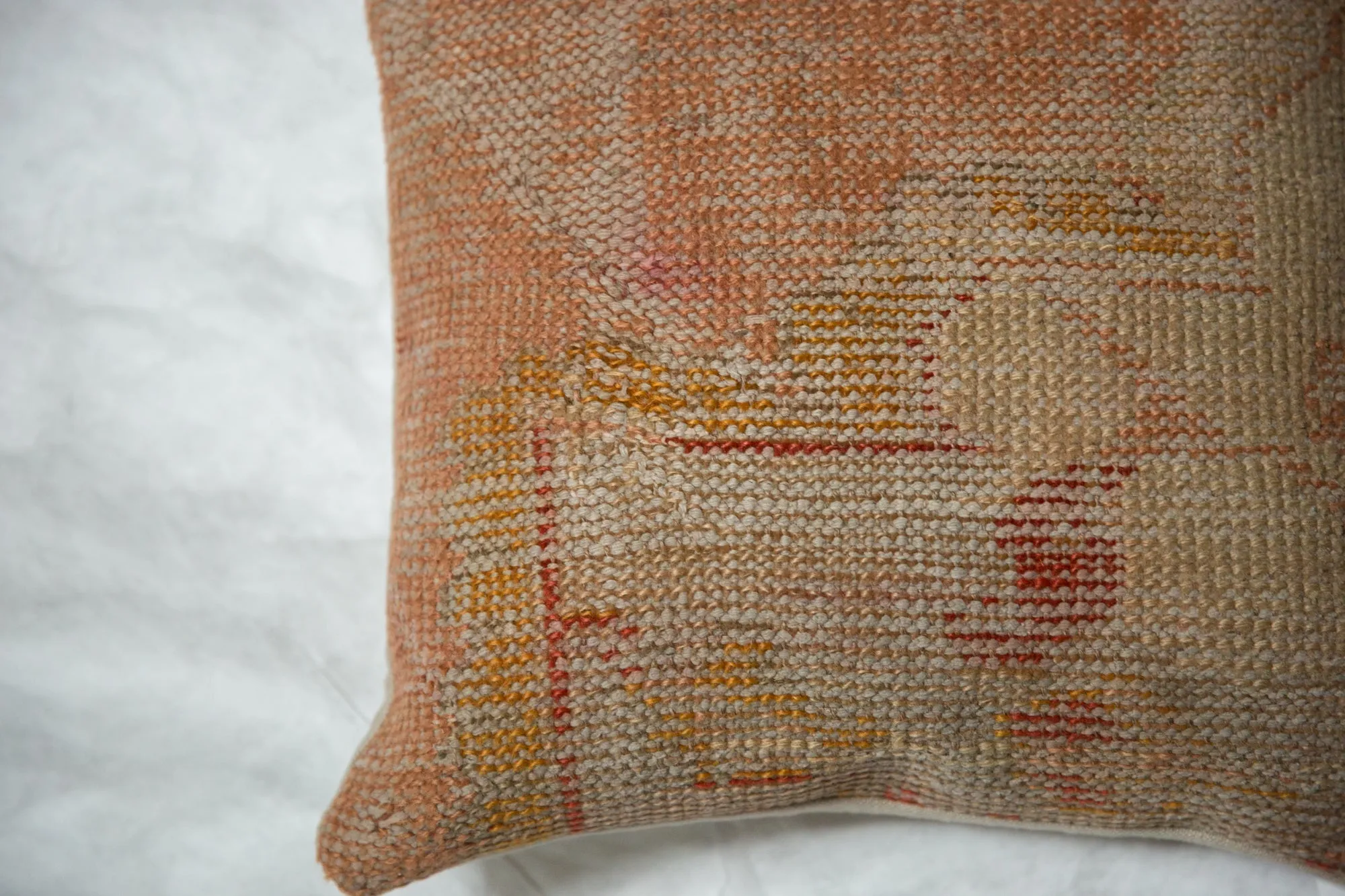 Vintage Turkish Rug Fragment Throw Pillow