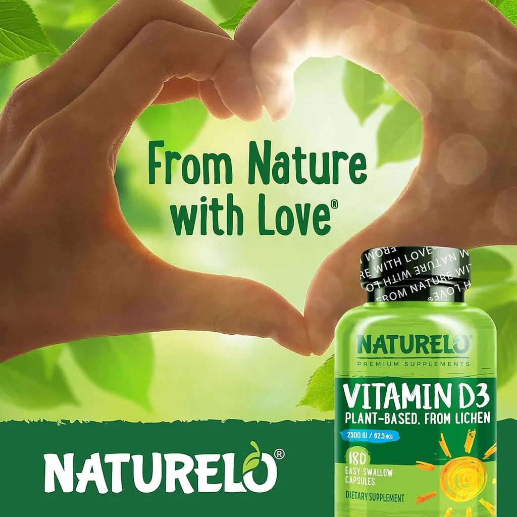 Vitamin D from Natural Wild Harvested Lichen 2500 IU