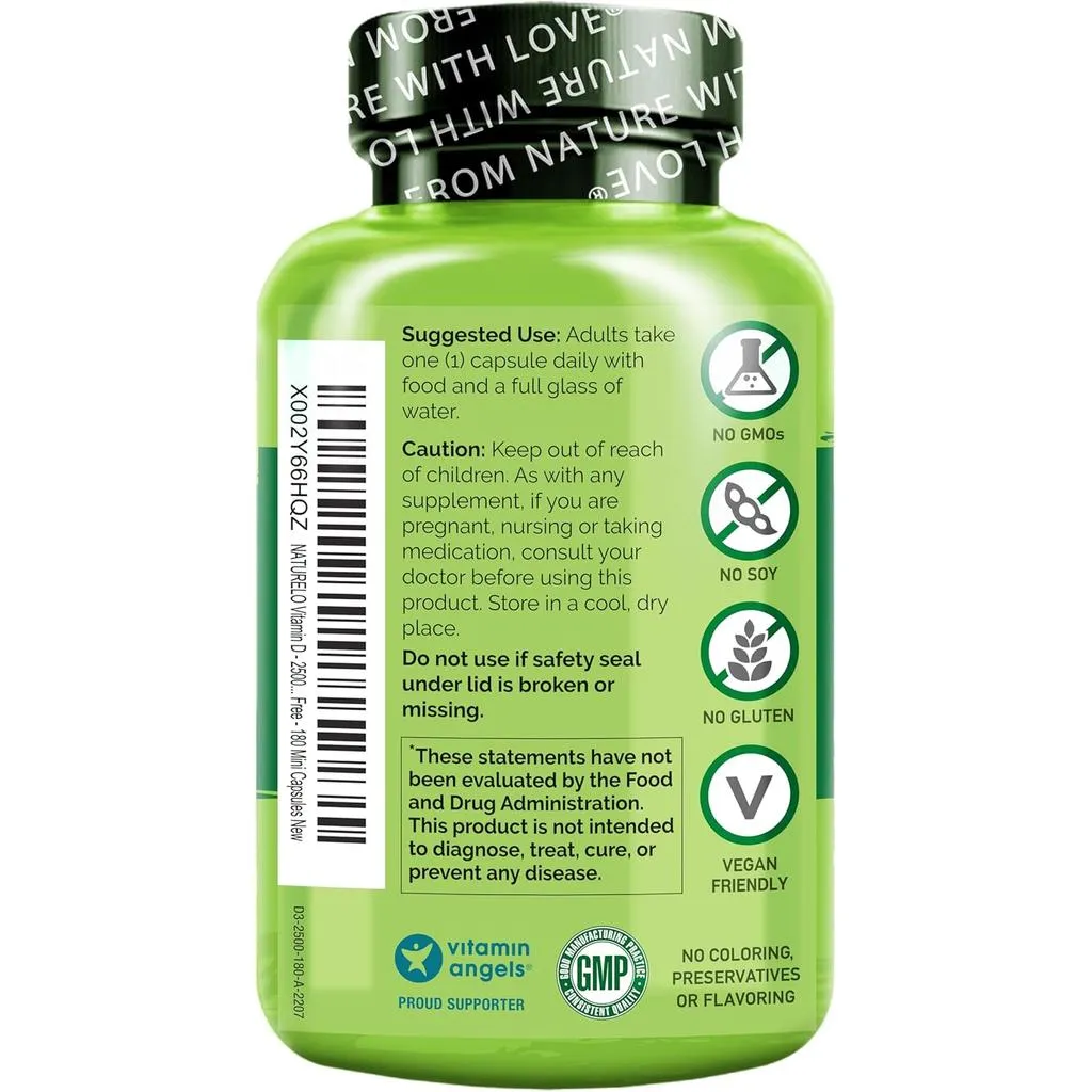 Vitamin D from Natural Wild Harvested Lichen 2500 IU