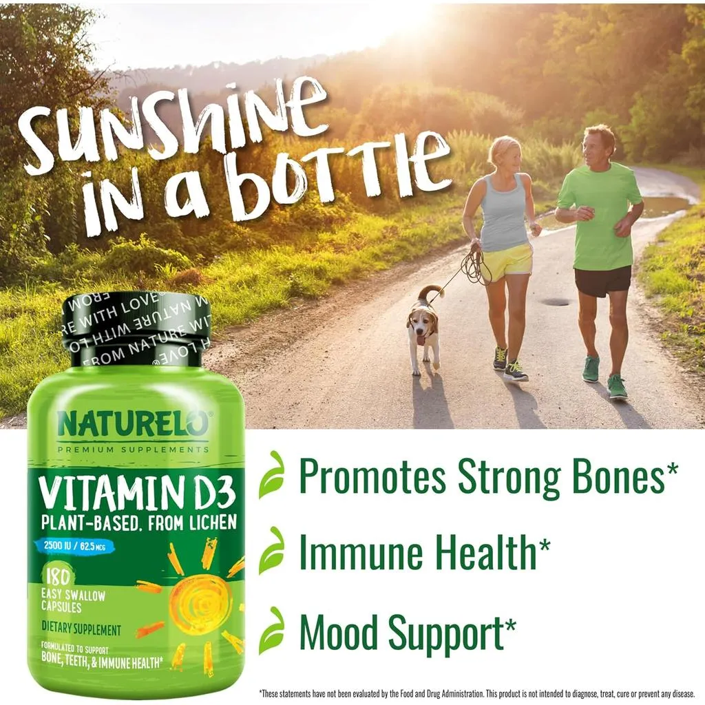 Vitamin D from Natural Wild Harvested Lichen 2500 IU