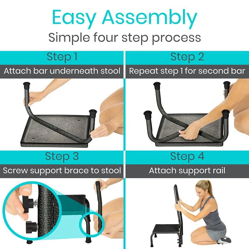Vive Step Stool with Handrail