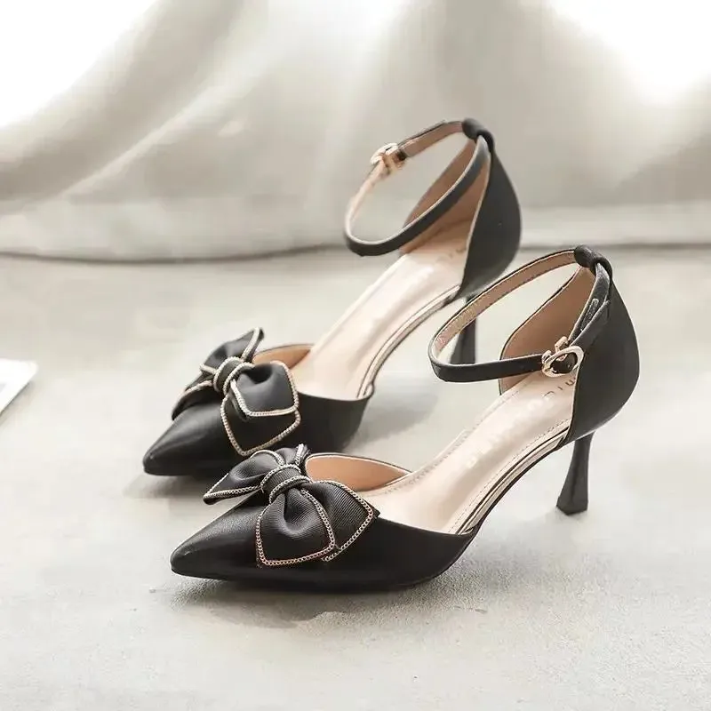 VougeVamp Elegant Pointed Toe Butterfly Stiletto Heels – Bridal & Wedding Party Shoes
