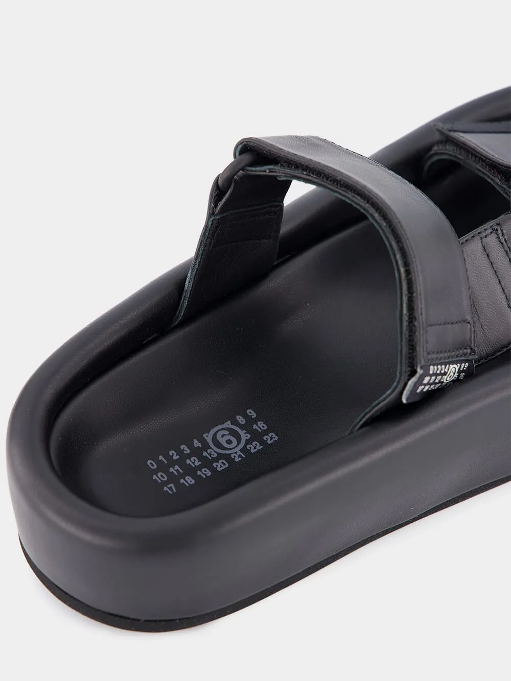 Webbing Slip-on Platform Sandals