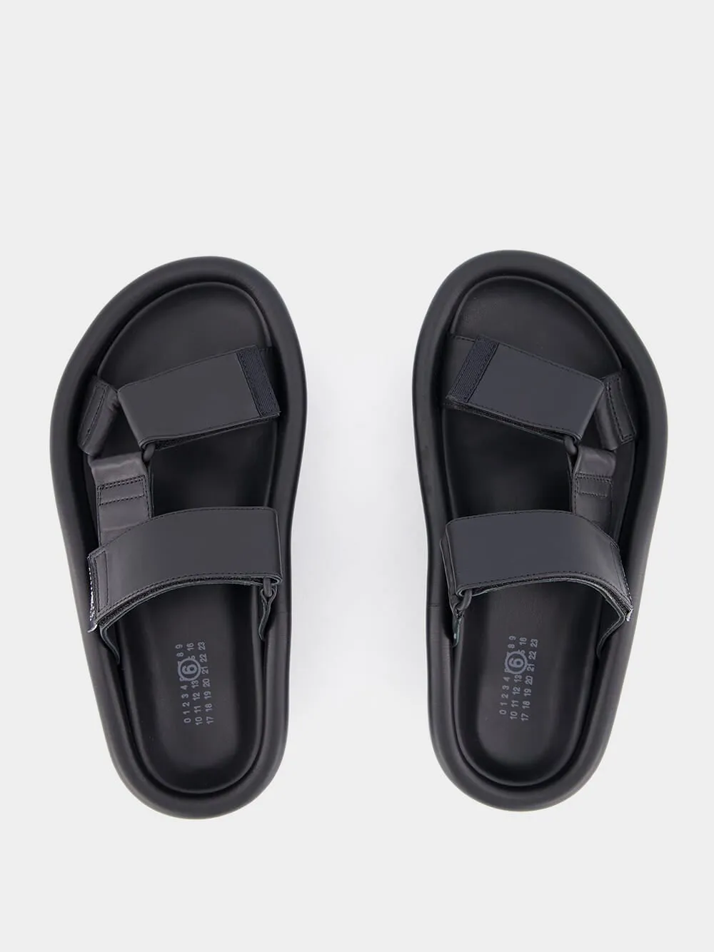 Webbing Slip-on Platform Sandals