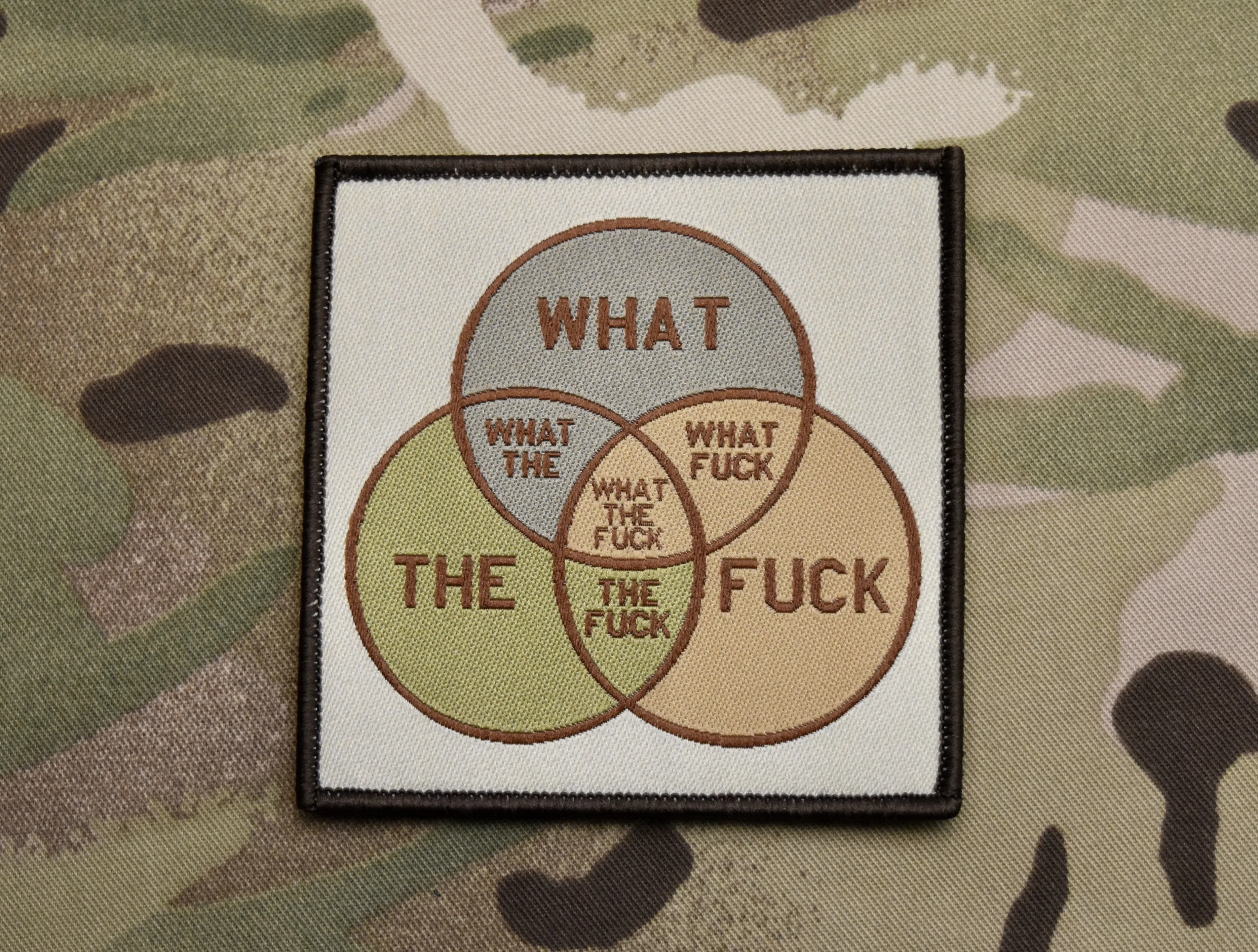 WHAT THE FUCK VENN DIAGRAM WOVEN MORALE PATCH