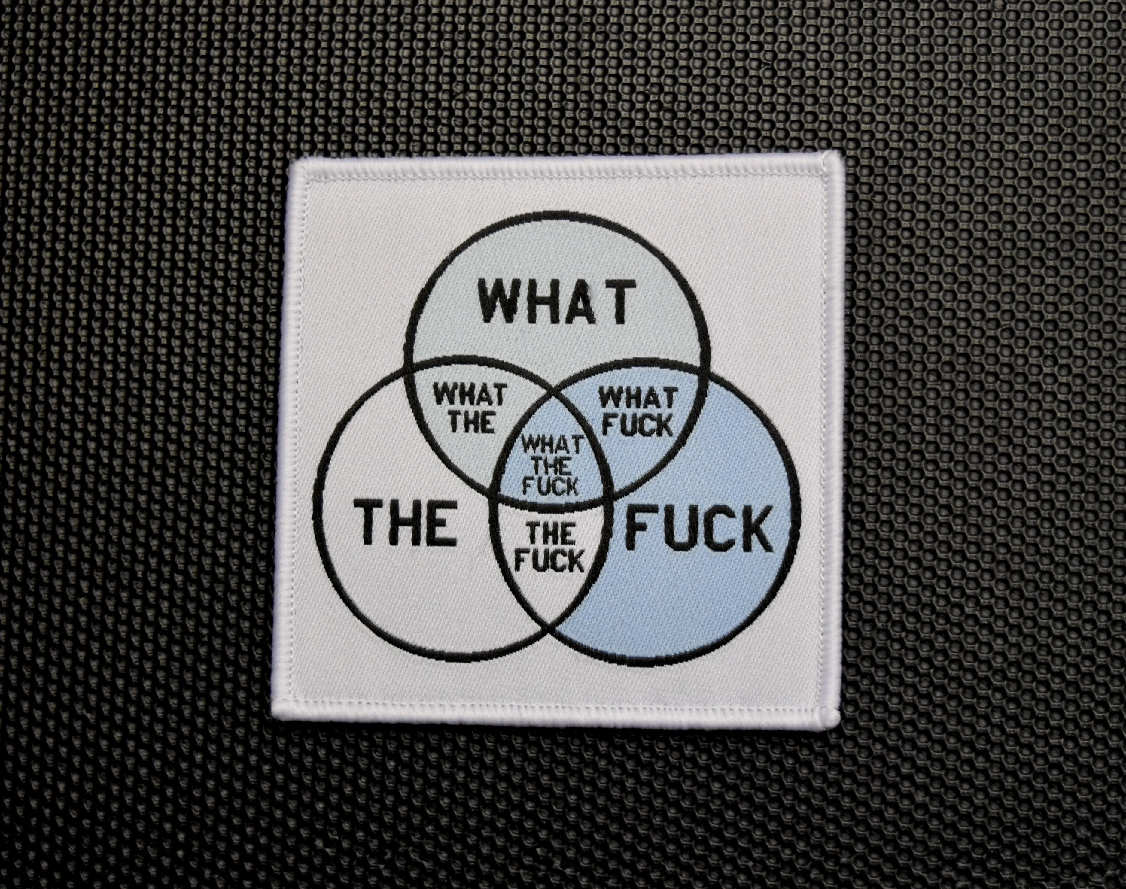 WHAT THE FUCK VENN DIAGRAM WOVEN MORALE PATCH