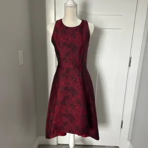 White House Black Market Jacquard High Low Dress