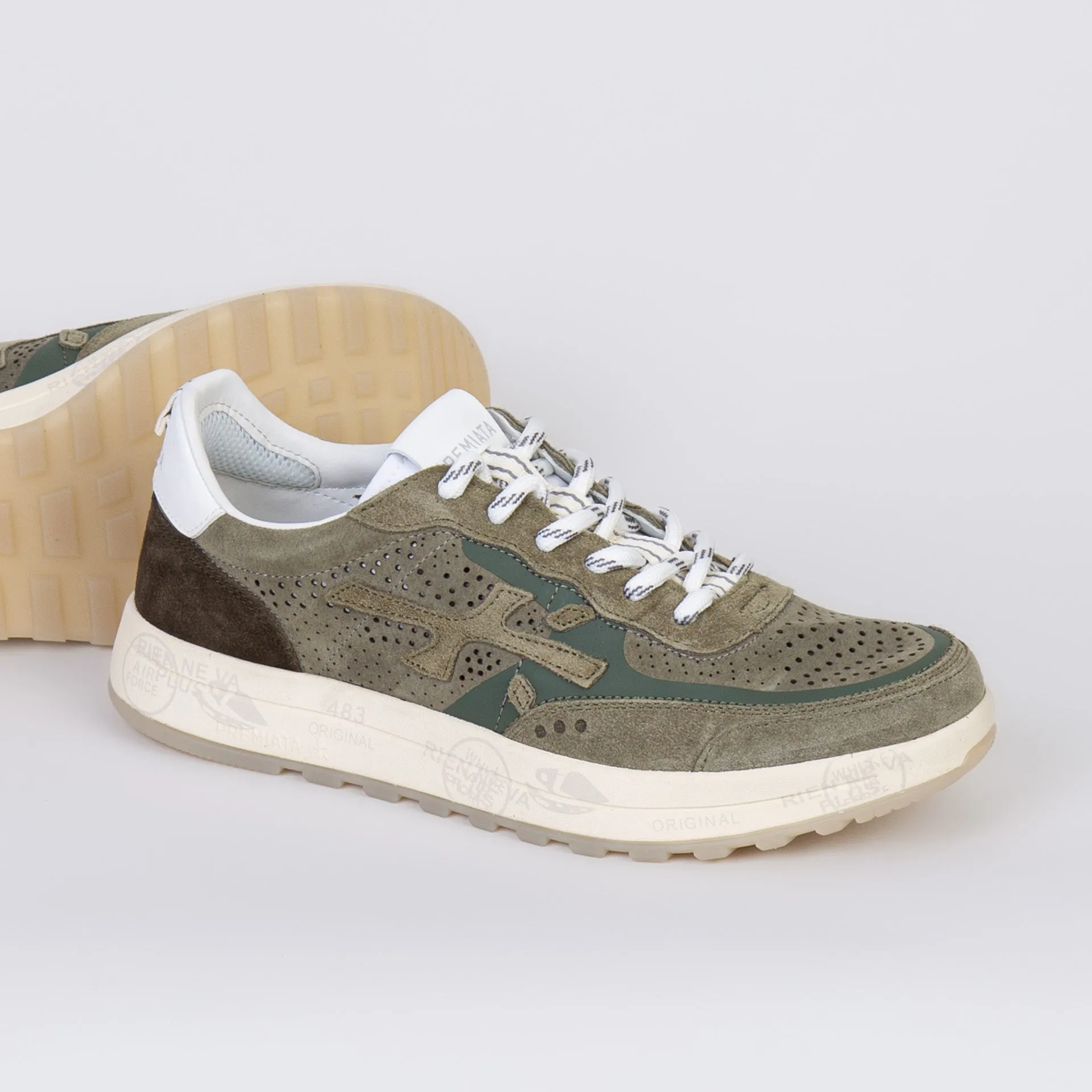 WHITE PREMIATA SNEAKERS NOUS 7221