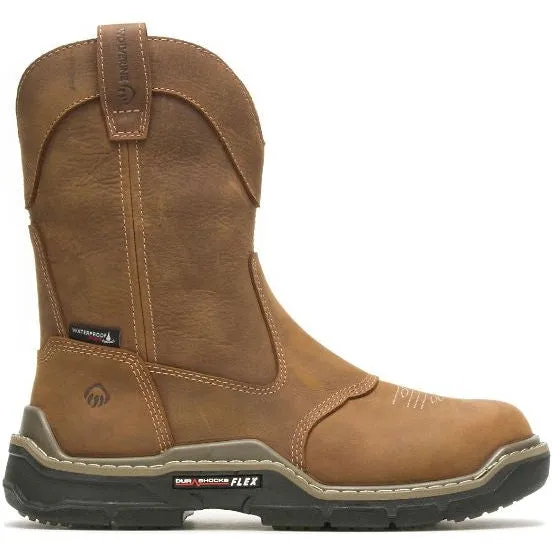 Wolverine Men's Raider Durashocks Waterproof Western Work Boot Brown W220038
