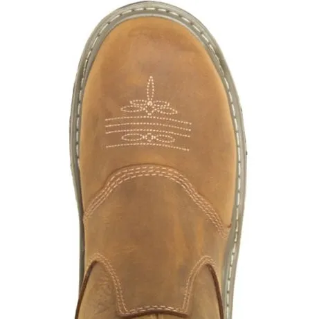 Wolverine Men's Raider Durashocks Waterproof Western Work Boot Brown W220038