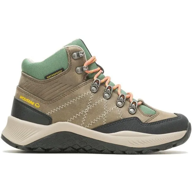 Wolverine Women's Luton Mid Waterproof Outdoor Hiker Boot -Sage- W880385