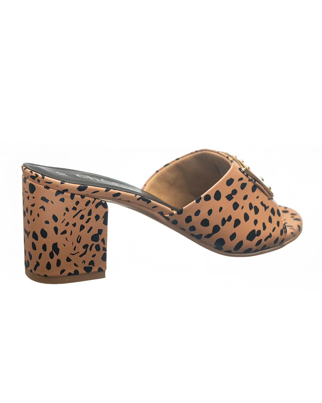 Women's Cheetah Print Block Heels