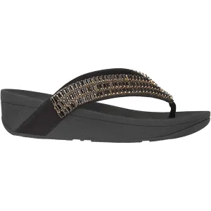 Women's Fit Flop Surfa Crystalstone Black Fabric
