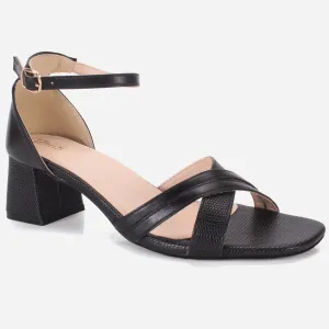 Womens "ESTEIA" Block Heeled Summer Sandals